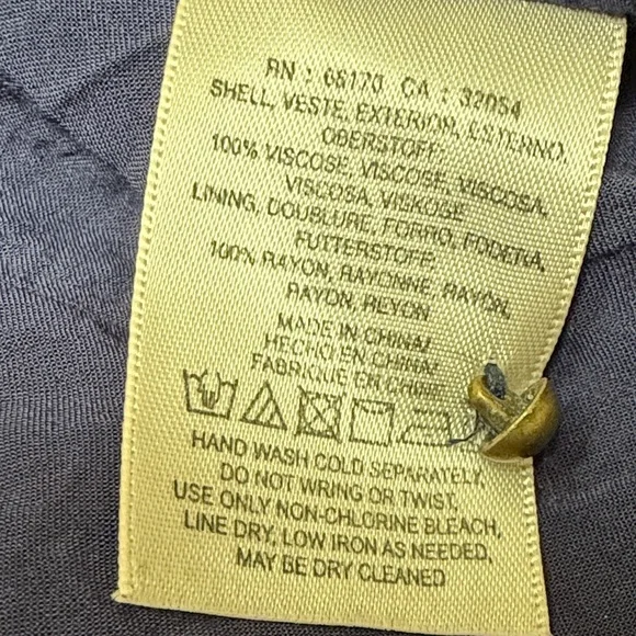 Anthropologie Navy and White Polka Dot Midi Dress - Picture 9 of 13